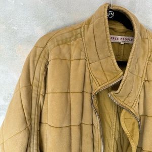 Free People Dolman quilted Knit Jacket